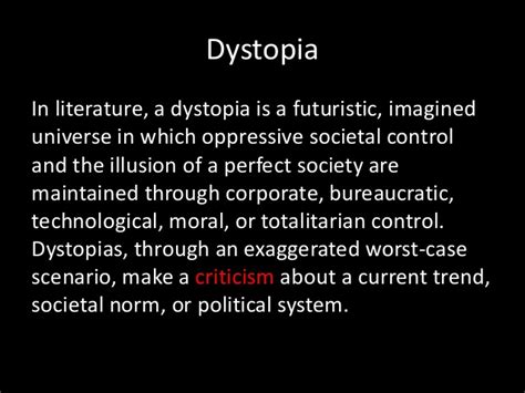 How to recognize a dystopia