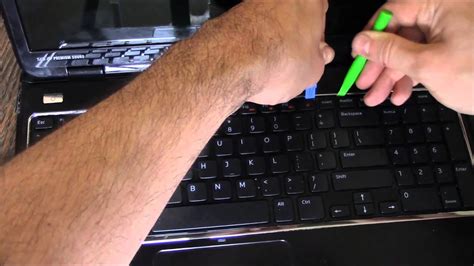 How To Remove The Keyboard On A Dell Laptop Computer   YouTube