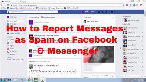 How to Report Messages Conversation as Spam on Facebook ...