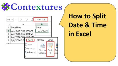 How to Split Date and Time in Excel   YouTube