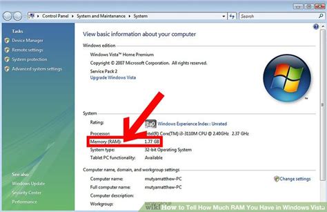How to Tell How Much RAM You Have in Windows Vista: 4 Steps