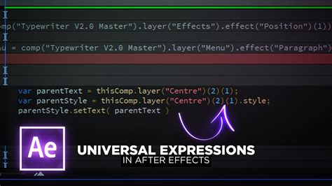 How to write Universal Expressions in After Effects   YouTube