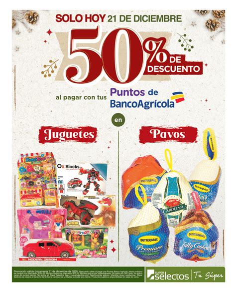 ¡Hoy! Con Banco Agrícola 50% descuento en juguetes y pavos ...