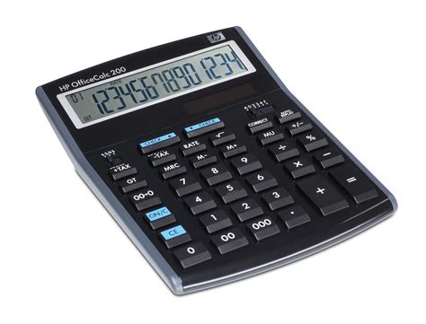 HP OfficeCalc 200 calculadora Escritorio Calculadora financiera Negro ...