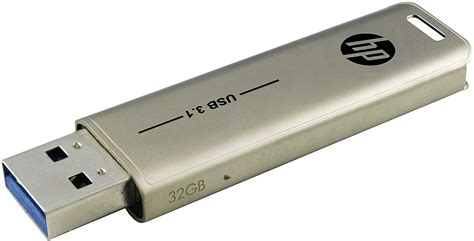 HP USB 3.1 32GB USB Flash Drive X796 Metallic HPFD796L 32 ...