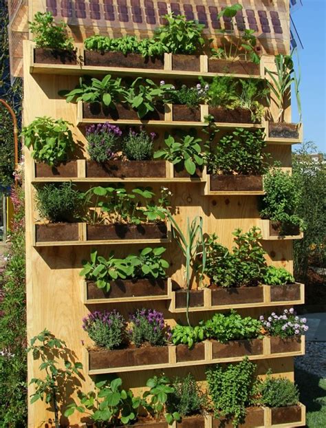 Huerto vertical 34 maneras de sembrar vegetales   | Jardines verticales ...