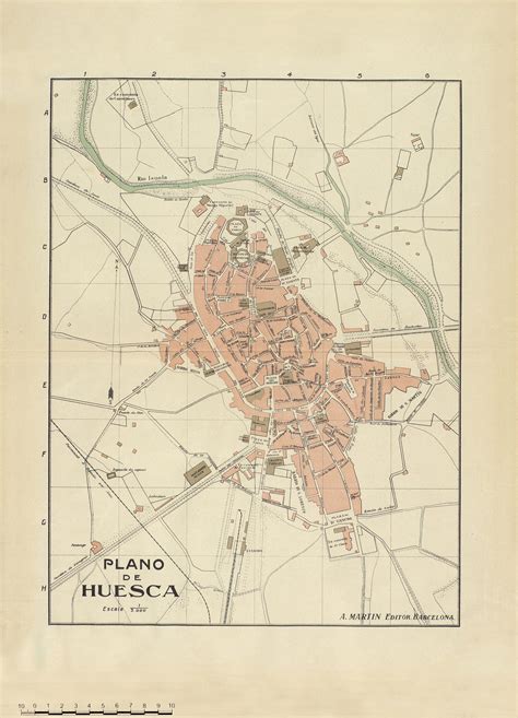 Huesca map   Full size