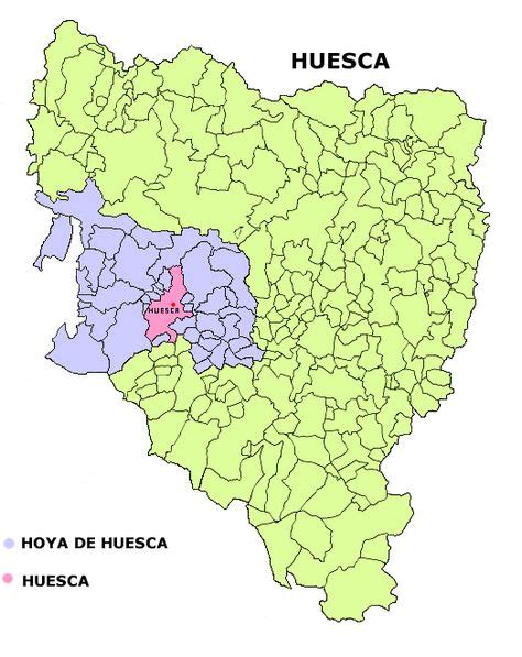 Huesca municipio mapa   Huesca   Wikipedia, la enciclopedia libre  con ...
