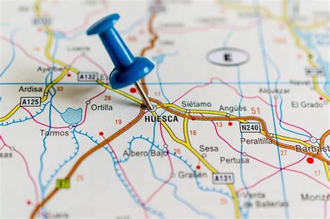 Huesca on map stock image. Image of gulf, principality   134632831