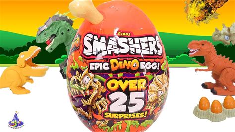 Huevo Epico Dino Smashers con 25 Sorpresas de Dinosaurios Slime Fiz y ...