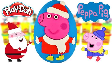 Huevo Sorpresa Gigante de Peppa Pig La Navidad de Peppa de Plastilina ...