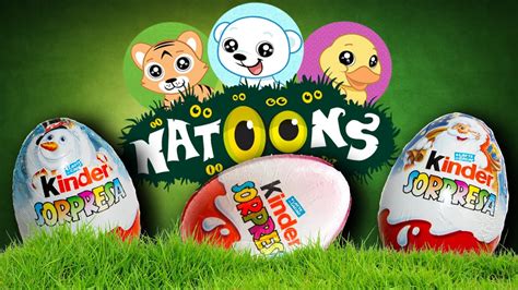 Huevos Kinder Sorpresa de Natoons Киндер Сюрприз Kinder Surprise Eggs ...