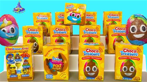 Huevos Sorpresa de Chocolate de Emoji Popo Choco Treasure Poo Choco ...