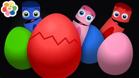 Huevos Sorpresa de Colores | Aprende Colores   Azul, Rojo ...