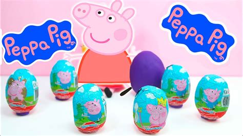 Huevos Sorpresa de Peppa Pig en Español 6 Huevos de Peppa Pig George ...