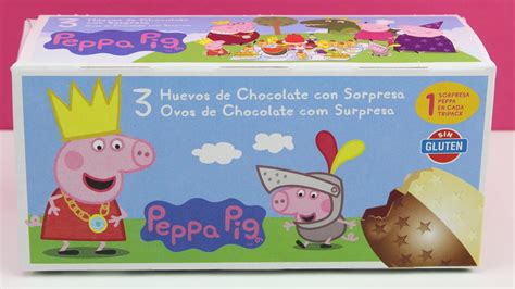 Huevos Sorpresa de Peppa Pig en español | Huevo kinder sorpresa Peppa ...