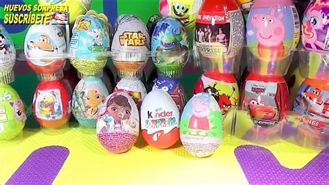 Huevos sorpresa en español. Videos abriendo huevos con juguetes de ...