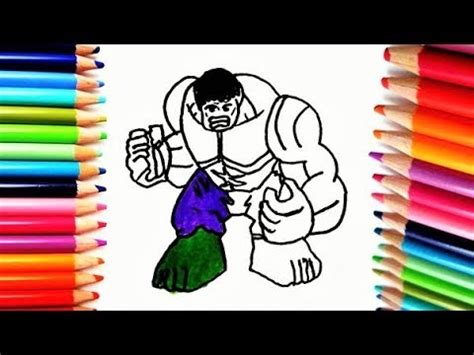 HULK   Dibuja y Colorea a Hulk   Vídeos Para niños   YouTube