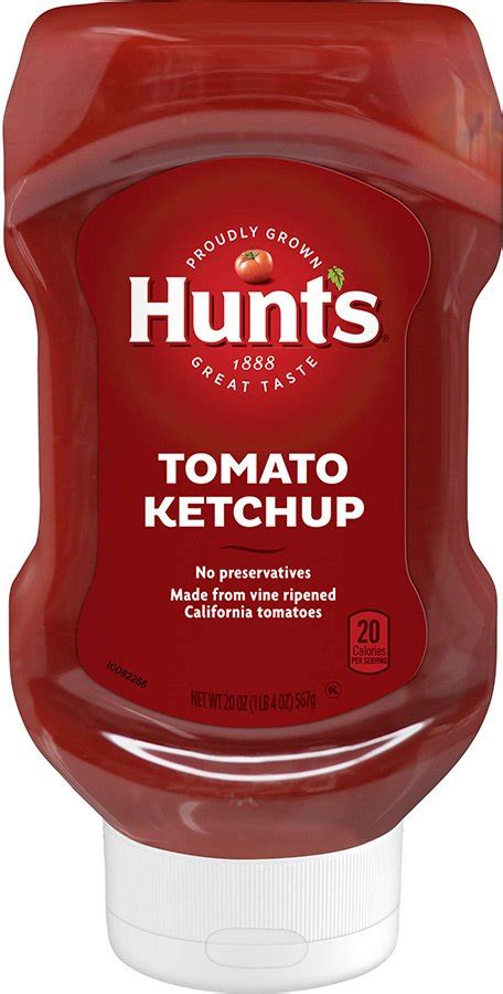 Hunt s 2700038143, 20 oz. Top Down Ketchup Squeeze Bottle ...