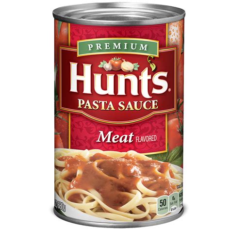 Hunt s Meat Flavored Pasta Sauce, 100% Natural Tomato ...