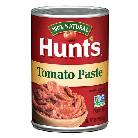 Hunt s Tomato Paste, 100% Natural Tomatoes, 12 Oz ...
