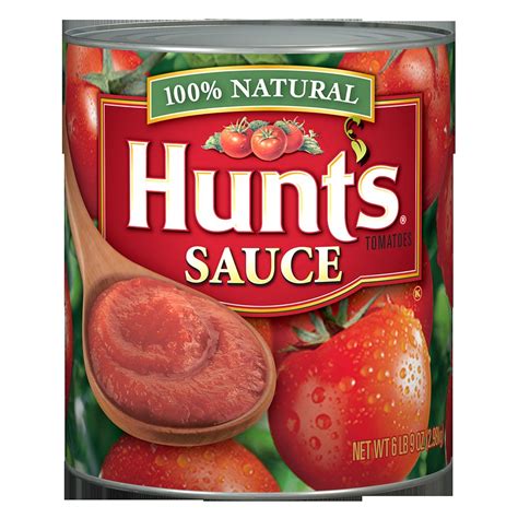 Hunt s Tomato Sauce, 100% Natural Tomato Sauce, 105 Oz ...
