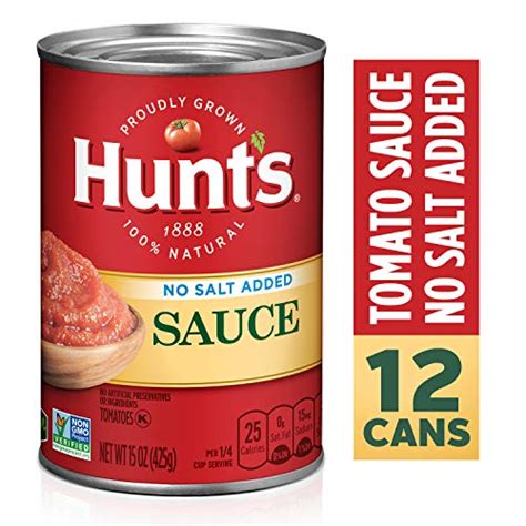 Hunt’s Tomato Paste No Salt Added, Keto Friendly, 6 oz, 12 ...