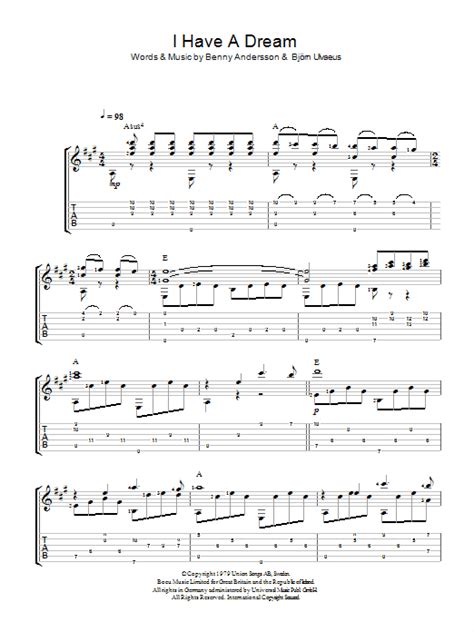 I Have A Dream by ABBA   Easy Guitar Tab   Guitar Instructor
