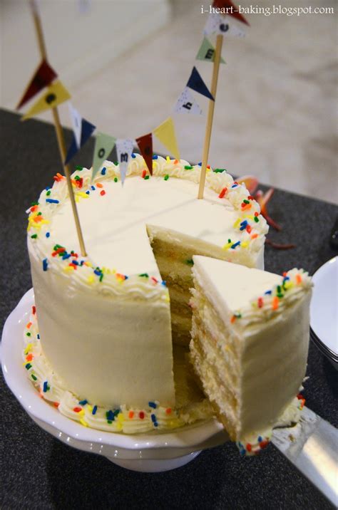 i heart baking!: funfetti welcome home cake with handmade ...