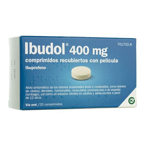 Ibudol 400 mg, 20 Comprimidos   ¡Mejor Precio! | Comprar