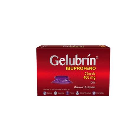 IBUPROFENO 400 mg 10 cap GELUBRIN | Farmasuper