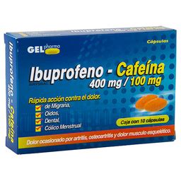 Ibuprofeno/Caf 400/100Mg 10Cap en Farmacias similares ...