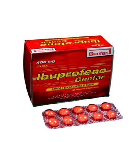 Ibuprofeno genfar 800 Mg X 10 Tabletas