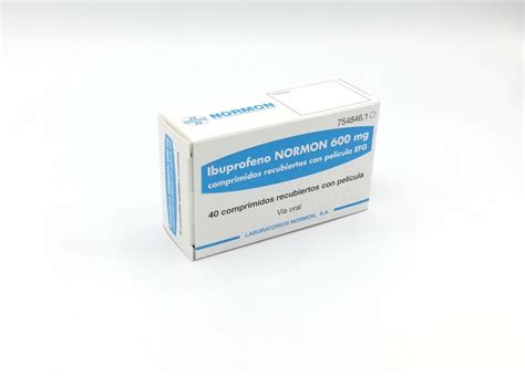 IBUPROFENO NORMON 600 mg COMPRIMIDOS RECUBIERTOS CON ...