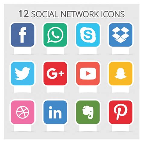 Iconos de redes sociales | Descargar Vectores gratis