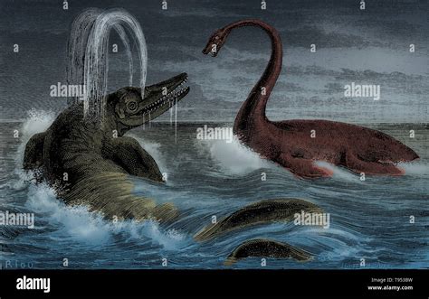 Ictiosaurios eran reptiles marinos gigantes que se asemejan a los ...