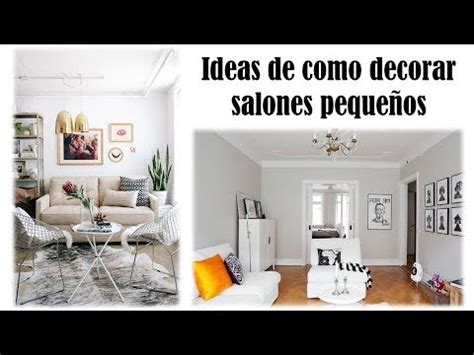 Ideas de como decorar salones pequeños   YouTube