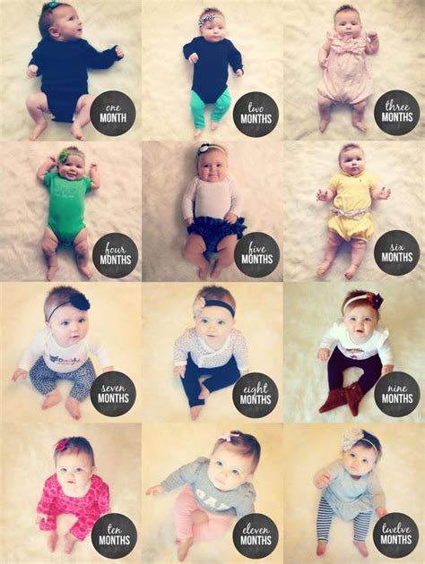 Ideas de sesion de fotos a bebés   mes a mes  12  | Curso ...