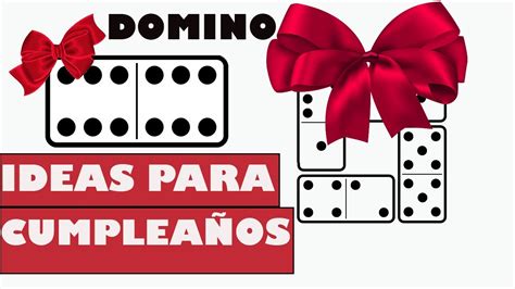 Ideas para Cumpleaños / en Forma de Domino   YouTube