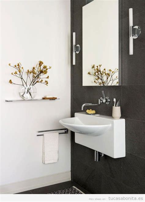 Ideas para decorar cuartos de baño y lavabos pequeños   Tu ...
