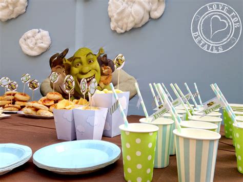 Ideas para decorar una fiesta de cumpleaños al estilo Shrek