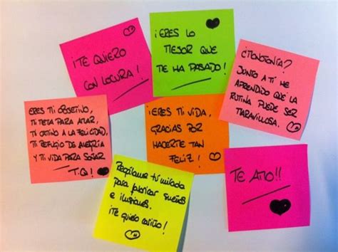 ideas romanticas con post it   Buscar con Google | Post it ...