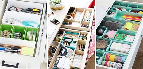 Ideas sencillas para organizar los cajones del escritorio | Bezzia