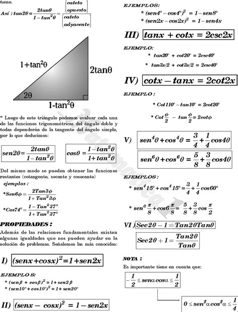 IDENTIDADES DEL ANGULO DOBLE EJERCICIOS RESUELTOS DE ...