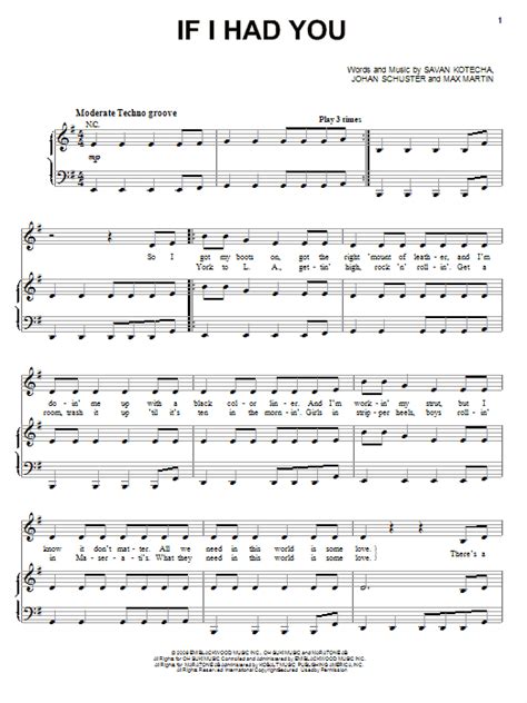 If I Had You Sheet Music | Adam Lambert | Piano, Vocal ...