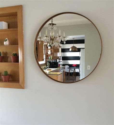 IKEA Circular Grundtal Mirror Makeover   DIY   Gold   # ...