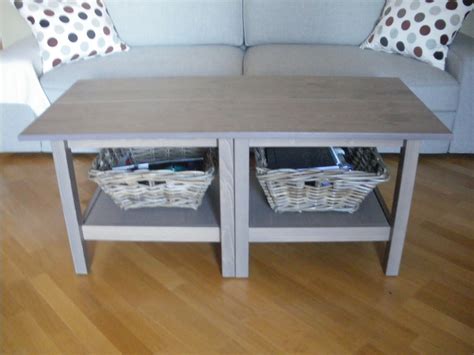 Ikea hack: la mesa de centro Hemnes con baldas ekby como sobre de mesa ...