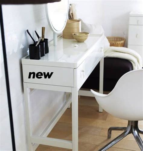 Ikea Vinstra dressing table | White gloss dressing table ...