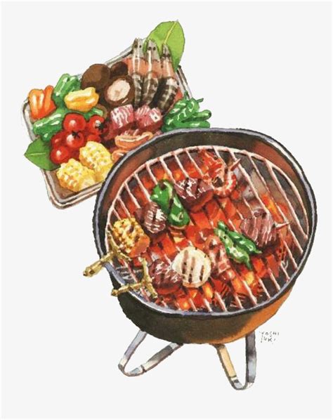Illustration Barbecue, Vegetable Dish, Meat Dishes PNG ...