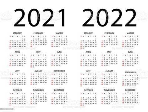 Ilustración de Calendario 2020 2021 2022 Ilustración La ...